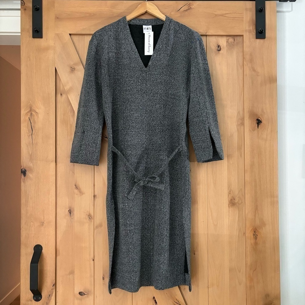 HOUSE OF SUNNY Waist Tie Dress UK Size 8 US Size 4 Relaxed Fit Oversized